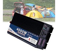 Inversor de Corriente 3000W 4000W 5000W Inversor de Onda sinusoidal Pura DC 12v 24v 48v 60v a AC 110v-220v con Salidas de CA y Pantalla LCD Adecuado para Acampar (24v 4000W)