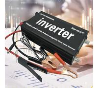 Inversor de corriente de 12 V a 220 V CA, inversor de potencia de aleación de aluminio, con cables, compatible con bicicleta de carretera y bicicleta de montaña (A)