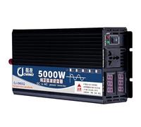 Inversor de Corriente de 3000W 4000W 5000W Onda sinusoidal Pura Convertidor DC 12V 24V 48V 60V a AC 110V 220V con Pantalla Dual y Salidas de CA for RV Truck Boat,3000W-48Vto110V(48Vto110V,5000W)
