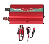 Inversor de Corriente de Onda sinusoidal de 3000 W de aleación de Aluminio - Convertidor de CC de 12 V a 110 V CA 60 Hz para Uso Profesional y de Emergencia - Salida de CA única y (220V)