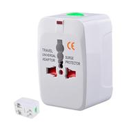 Inversor de Corriente de Viaje - Adaptador de Enchufe de Viaje Compatible en Todo el Mundo Compatible con EE. UU., Reino, AU y UE, Accesorio de Carga Multifuncional para Dispositivos