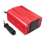 Inversor De Corriente For Coche 300W DC 12V A AC 3.1A Convertidor Adaptador USB Dual Cargador Automático Onda Sinusoidal Modificada Amplia Gama de Aplicaciones(50HZ)