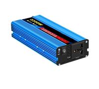 Inversor de Corriente, Inversor 12V De 1100W 2200W A La Onda Sinusoidal Pura 110V para El Poder Confiable Eficacia Alta del Coche para autocaravanas, Camping y Fuera de la Red(12V2200W-LED,220v)