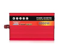 Inversor de Corriente Inversor Corriente para Coche 3000W DC12V/24V A 220V AC Portátil para SUV RV Camión Remolque Accesorios para Automóviles(3000W 12V)