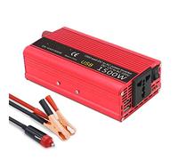 Inversor de Corriente, Inversor de energía de onda sinusoidal modificada 1500W / 2000W / 2600W Convertidor de inversor de energía 12V a 220 Fuente de voltaje DC AC Enchufe universal for casa Powerbank