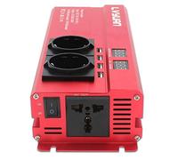 Inversor de Corriente, Inversor Onda Pura 6000W inversor del coche DC 12V a 220V AC inversor de la energía del adaptador del cargador Inversor de tensión del transformador convertidor accesorios Auto(