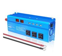 Inversor De Corriente Inversor Onda Sinusoidal Pura 3000 W Convertidor CC 12 V A CA 110 V 220 V Y 230 V Pantalla LED Transformador Enchufe Inversor Onda Pura(12V-110V US)