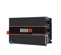 Inversor de Corriente Inversor Onda Sinusoidal Pura 8KW 6KW 5KW 4KW 3KW 24V DC 12V A AC 220V 50Hz Convertidor Potencia Portátil Control Remoto(12V 4000W EU)
