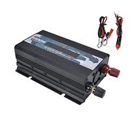 Inversor de Corriente Onda Sinusoidal Pura 300W 12V a 220V Convertidor Potencia Multifuncional para Hogar RV Camión Inversor Eléctrico Batería Energía Solar Inversor Portátil Negro