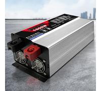 Inversor de Corriente Onda sinusoidal Pura, convertidor CC 12 V/24 V a 110 V/220, Adaptador con 6 Puertos USB y 2 Tomas alterna, Control Remoto(24Vto220V,1000W)