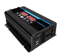 Inversor De Corriente para Automóvil Inversor Corriente Universal Coche 4000 W Onda Sinusoidal Modificada Convertidor Carga Electrónico Exteriores 12 V A 110 V Y 220 V
