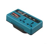 Inversor de corriente portátil de CC a CA de 220 V, convertidor inteligente de 1100 W para acampar al aire libre, viajes por carretera y uso en automóvil, diseño compacto