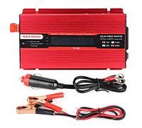 Inversor de Corriente Torvex, Cargador convertidor de Coche de Onda sinusoidal modificada de 1000 W 12 V a CA 220 V con Puerto USB y Pantalla LCD