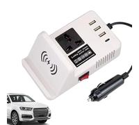 Inversor De Energía - Convertidor De Voltaje | Inversor De Potencia Del Coche | Cargador De Viaje De Alta Eficiencia Para Portátiles Y Dispositivos, Salida De 200 W, L