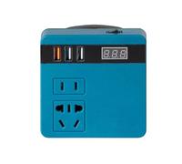 Inversor De Energía De Batería: Inversor De Trabajo Para Exteriores Con Pantalla De Corriente LED, Adaptador De Cargador Portátil, Tomacorriente Alimentado Por Batería | Solución De Energía Para Campi