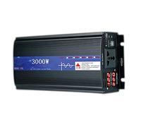 Inversor de energía de Onda sinusoidal Pura 2200W 3000W 4000W 5000W DC 12V / 24V / 48V a 220V AC Convertidor de Coche con Toma Universal, para Exterior/hogar/camión RV (3000w 12v a 220v)