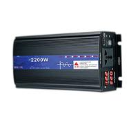 Inversor de energía de Onda sinusoidal Pura 2200W 3000W 4000W 5000W DC 12V / 24V / 48V a 220V AC Convertidor de Coche con Enchufe Universal, para Exterior/hogar/camión de caravanas (2200