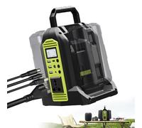 Inversor de fuente de alimentación portátil de 350 W, adaptador de corriente de 2 puertos para batería de iones de litio Ryobi de 40 V, convertidor CC de 40 V a CA de 120 V con salida de CA, puerto