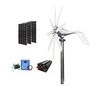 Inversor De Onda Sinusoidal Pura 12 V Y 1000 W, Generador Turbina Eólica 2000, Kit Completo Suministro Energía For Paneles Solares Domésticos Salida De Alta Eficiencia(With Solar System,48V)