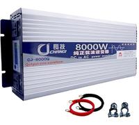 Inversor de Onda sinusoidal Pura 3500W 4000W 5000W 6000W 8000W 12000W 16000W Transformador Voltaje Adaptador Solar Inversor CC 12V 24V 48V 60V 72V a 110V/220V 230V CA Convertidor(8000W,12Vto220V)