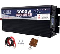 Inversor de Onda Sinusoidal Pura 3500W 5000W 6000W 8000W 10000W 12000W 16000W Convertidor Corriente CC 12V 24V 48V 60V 72V a CA 110V/220V 230V Adaptador Coche con Control Remoto(5000W,48Vto110V)
