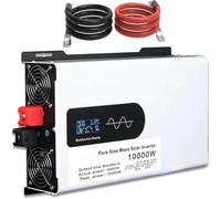 Inversor de Onda sinusoidal Pura 5000W 6000W 8000W 10000W 12000W Convertidor de Corriente CC 12V 24V 48V 60V 72V 96V a CA 110V 220V 230V Adaptador Cargador Onda Sinusoidal Coche(10000W,72Vto220V)