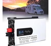 Inversor de Onda sinusoidal Pura 5000W 6000W 8000W 10000W 12000W Convertidor de Corriente CC 12V 24V 48V 60V 72V 96V a CA 110V 220V 230V Adaptador Cargador Onda Sinusoidal Coche (Color : 12000W, Siz