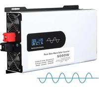Inversor de Onda sinusoidal Pura 5000W 6000W 8000W 10000W 12000W Convertidor de Corriente CC 12V 24V 48V 60V 72V 96V a CA 110V 220V 230V Adaptador Cargador Onda Sinusoidal Coche(5000W,48Vto110V)