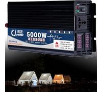 Inversor de Onda Sinusoidal Pura Alta Potencia Convertidor Voltaje 2200W 3000W 4000W 5000W 6000W 8000W 10000W 12000W 16000W DC 12V/24V/48V/60V/72V a AC 110V/220V Transformador(5000W,60Vto220V)