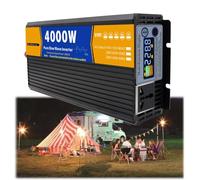 Inversor De Onda Sinusoidal Pura De 2000 W CC, 12 V/24 V/48 V/60 V/72 V, Fase Dividida, Entrada De CC, Salida De CA, 110 V/220 V, Convertidor De Energía Solar De Baja Frecuencia,48V to 220V