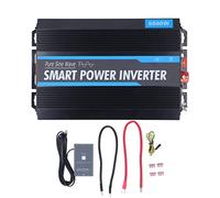 Inversor de Onda Sinusoidal Pura de 6000 W con Control Remoto, Salidas de CA Duales, Puerto USB para de Energía Solar, Automóvil, Uso Doméstico