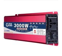 Inversor de Potencia de Onda sinusoidal Pura 1600W 2200W 3000W DC 12v 24v 48v 60v a AC 110V/220V Convertidor con Pantalla y Salidas de CA for RV Truck Car 1600W-24Vto110V(60vto220v,3000W)