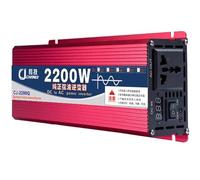 Inversor de Potencia de Onda sinusoidal Pura 1600W 2200W 3000W DC 12v 24v 48v 60v a AC 110V/220V Convertidor con Pantalla y Salidas de CA for RV Truck Car 1600W-24Vto110V(24vto220v,2200W)