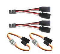 Inversor de rotación de 3,6 V - 24 V 5 A para servo de señal RC, inversor de engranaje de dirección para aviones JR Futaba, equipo de dirección y cualquier servo