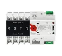 Inversor fotovoltaico ATS de riel DIN de 4P, 125 A, CA, 400 V, interruptor de transferencia automático de doble potencia, interruptores selectores eléctricos, suministro de energía ininterrumpida
