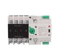 Inversor fotovoltaico ATS trifásico de carril DIN 4P interruptor selección transferencia automática doble potencia ininterrumpido 63A 100A 125A(63A PV)