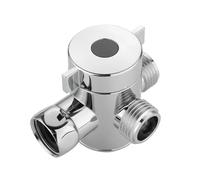 inversor grifo ducha Válvula desviadora de ducha latón 3 vías G1/2", separador agua, adaptador en T, grifo ajustable, repuesto(3 Way Diverter-C)
