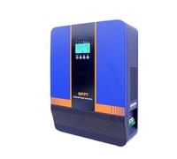 Inversor híbrido Conectado a la Red/Fuera de la Red, inversor fotovoltaico de Onda sinusoidal Pura MPPT Integrado(5000W/48VDC/220VAC/PV-100A)