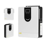 Inversor Híbrido Onda Sinusoidal Pura, Controlador De Carga Solar 40/80/120/160A,(CC 12/24/48V A CA 220V) Cargador Inversor Híbrido Off Grid,para Casa, RV, Off-Grid,con Pantalla LCD