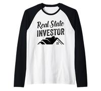 Inversor Inmobiliario Inversión Accionista Invertir Acciones Camiseta Manga Raglan