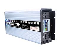 Inversor Inteligente De Onda Sinusoidal Pura, 12V / 24V / 48V / 60V A 110V, 3000W-8000W Opcional, Alta Potencia Adecuada Para Viajes Al Aire Libre En Rv,8000W-24V