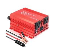 Inversor Inversor Corriente para Coche 500W 12V CC A 110V CA 220V 50Hz 60Hz Adaptador Transformador Automático Doble USB Convertidor Enchufe Universal UE/EE UU(12V 110V US Red LED)