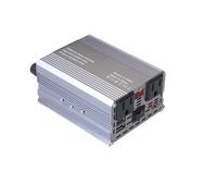 Inversor Inversor Corriente para Coche 500W 12V CC A 110V CA 220V 50Hz 60Hz Adaptador Transformador Automático Doble USB Convertidor Enchufe Universal UE/EE UU(110V 60Hz US Silver)