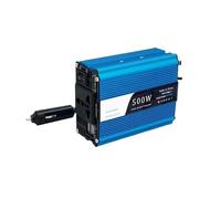 Inversor Inversor Corriente para Coche 500W 12V CC A 110V CA 220V 50Hz 60Hz Adaptador Transformador Automático Doble USB Convertidor Enchufe Universal UE/EE UU(12V Universal Blue)