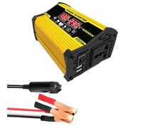 Inversor Inversor De Corriente Coche 4000W 12V A 220V/110V LED Adaptador/Cargador Transformador De Voltaje USB Dual Onda Sinusoidal Modificada Transformador de Voltaje(Yellow 4000W 110v)