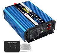 Inversor Inversor De Onda Sinoidal Pura De 12 V CC A 230 V CA 50 Hz Enchufe B 3000 W Voltímetro LED Convertidor Y Transformador Transformador de Voltaje