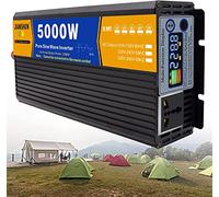 Inversor Inversor De Onda Sinusoidal Pura De 3000w, 4000w, 5000w, 6000w, 8000w, DC 12v / 24v / 48v a AC 220v AC Convertidor De Voltaje Inversor De Corriente para Automóvil Doméstico(5000W,24V)