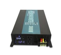 Inversor Inversor Onda Sinusoidal Pura 3000W Generador Panel Solar Fuente Alimentación Convertidor Voltaje 12V/24V/48V CC A 100/110/120/220/230/240V CA(12V,110-120V)