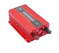 Inversor Inversor Universal para Coche De 12 V/24 V CA 220 V con Pantalla LED 4 USB para Exteriores Camping Adaptador De Transferencia De Energía Transformador de Voltaje(1500W LCD Red,12V)