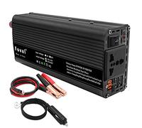 Inversor, Inversores de Corriente Inversor de Coche DC 12V a AC 220V 1500W / 2000W 2600W Adaptador conversor del Cargador portátil Universal Socket Auto Accesorio(1500W)